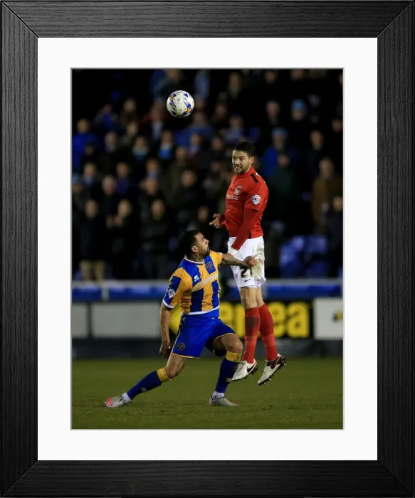 Framed Print : Battle for the Ball: Martin vs. Vassell - Coventry City vs. Shrewsbury Town in Sky Bet League One Framed Print : Battle for the Ball: Martin vs. Vassell - Coventry City vs. Shrewsbury Town in Sky Bet League One