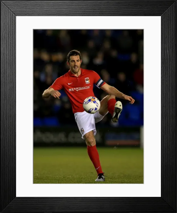 Framed Print : Sam Ricketts in Action: Coventry City vs. Shrewsbury Town, Sky Bet League One, Greenhous Meadow Framed Print : Sam Ricketts in Action: Coventry City vs. Shrewsbury Town, Sky Bet League One, Greenhous Meadow