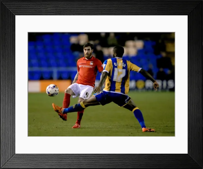 Framed Print : Battle for the Ball: Vincelot vs. Ogogo - Coventry City vs. Shrewsbury Town, Sky Bet League One Framed Print : Battle for the Ball: Vincelot vs. Ogogo - Coventry City vs. Shrewsbury Town, Sky Bet League One