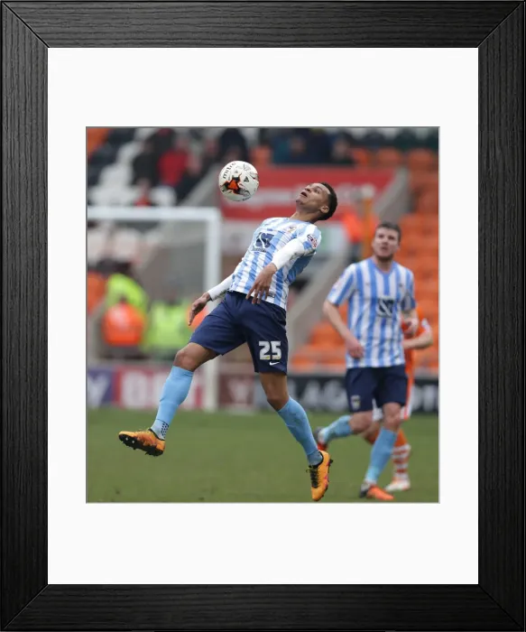Framed Print : Jacob Murphy in Action: Coventry City vs Blackpool - Sky Bet League One Framed Print : Jacob Murphy in Action: Coventry City vs Blackpool - Sky Bet League One