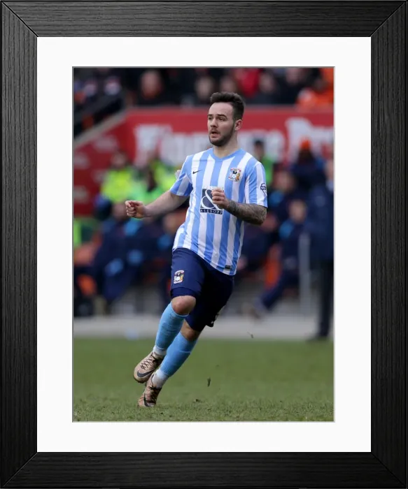 Framed Print : Adam Armstrong's Thrilling Performance: Coventry City's Victory Over Blackpool (Sky Bet League One) Framed Print : Adam Armstrong's Thrilling Performance: Coventry City's Victory Over Blackpool (Sky Bet League One)
