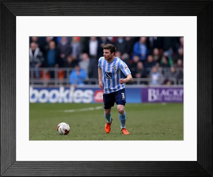 Framed Print : Chris Stokes in Action: Coventry City vs. Blackpool (Sky Bet League One) Framed Print : Chris Stokes in Action: Coventry City vs. Blackpool (Sky Bet League One)