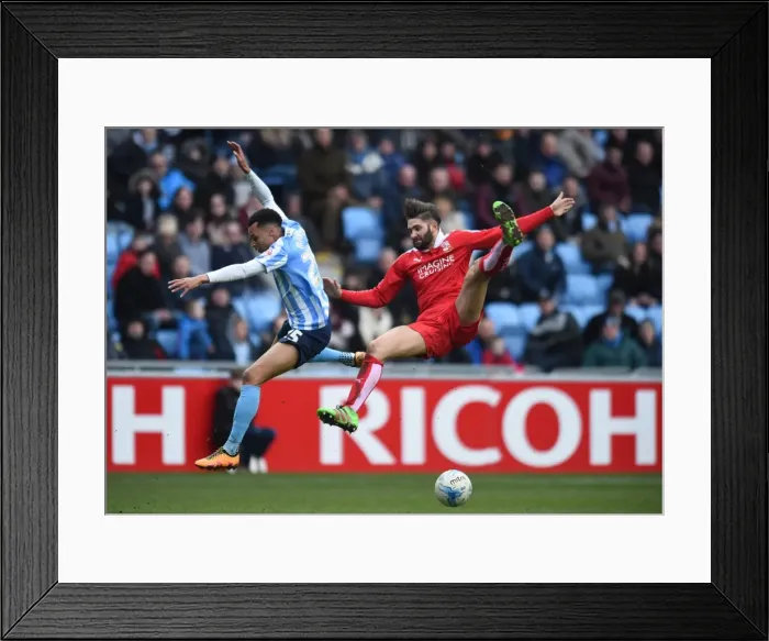 Framed Print : Jacob Murphy vs. Jordan Turnbull: A Tense Moment in Coventry City vs. Swindon Town (Sky Bet League One, 2015-16) Framed Print : Jacob Murphy vs. Jordan Turnbull: A Tense Moment in Coventry City vs. Swindon Town (Sky Bet League One, 2015-16)