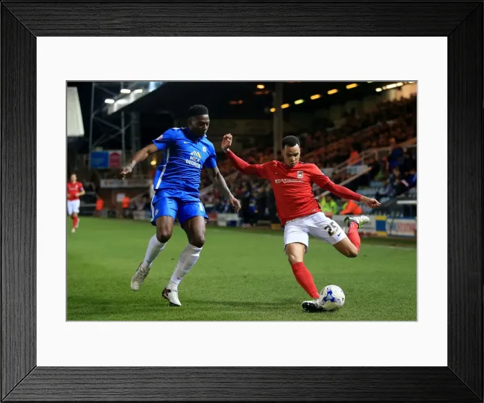 Framed Print : Battle for Supremacy: Santos vs. Murphy in Sky Bet League One Clash between Peterborough United and Coventry City Framed Print : Battle for Supremacy: Santos vs. Murphy in Sky Bet League One Clash between Peterborough United and Coventry City