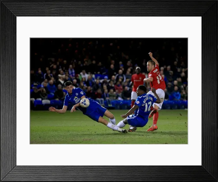 Framed Print : Intense Moment: Joe Cole vs Ricardo Santos and Jack Baldwin, Coventry City vs Peterborough United, Sky Bet League One, ABAX Stadium Framed Print : Intense Moment: Joe Cole vs Ricardo Santos and Jack Baldwin, Coventry City vs Peterborough United, Sky Bet League One, ABAX Stadium