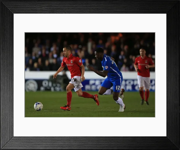 Framed Print : Joe Cole Scores Past Ricardo Almeida Santos: Coventry City vs. Peterborough United in Sky Bet League One at ABAX Stadium Framed Print : Joe Cole Scores Past Ricardo Almeida Santos: Coventry City vs. Peterborough United in Sky Bet League One at ABAX Stadium