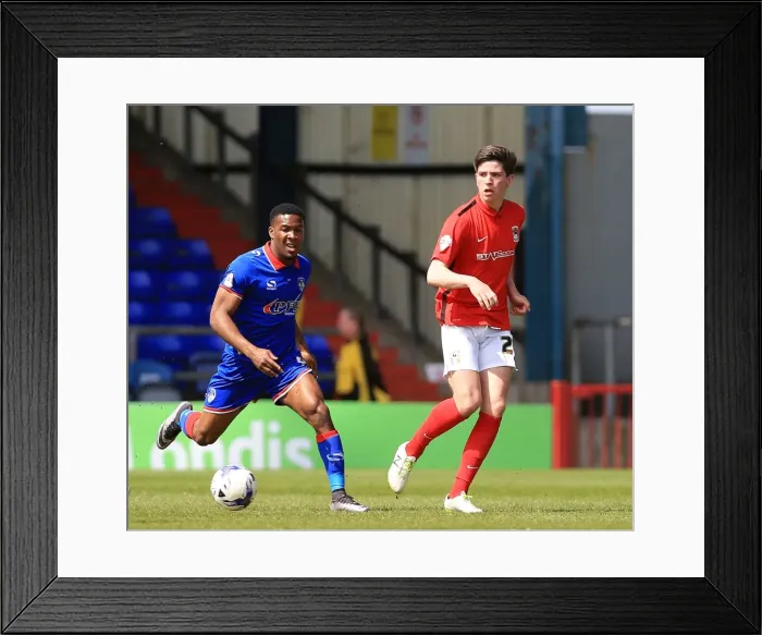 Framed Print : Cian Harries Makes Debut: Coventry City's First Team Intro vs Oldham Athletic in Sky Bet League One Framed Print : Cian Harries Makes Debut: Coventry City's First Team Intro vs Oldham Athletic in Sky Bet League One