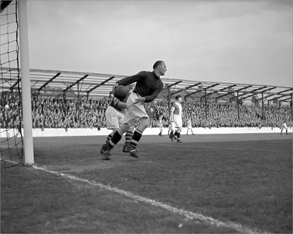 West Ham United vs Coventry City: Alfred Wood Clears the Goal (Upton Park)
