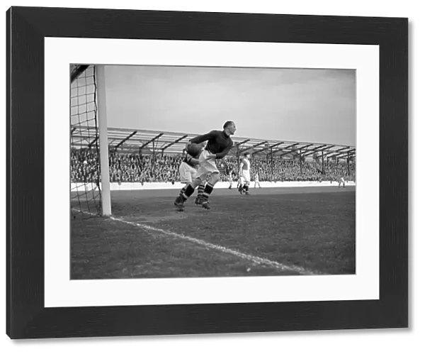 West Ham United vs Coventry City: Alfred Wood Clears the Goal (Upton Park)