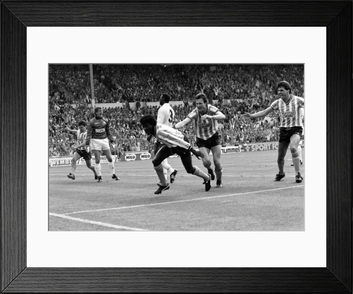 Framed Print : FA Cup Final: Coventry City's Dave Bennett Scores First Equalizer Against Tottenham Hotspur at Wembley Framed Print : FA Cup Final: Coventry City's Dave Bennett Scores First Equalizer Against Tottenham Hotspur at Wembley