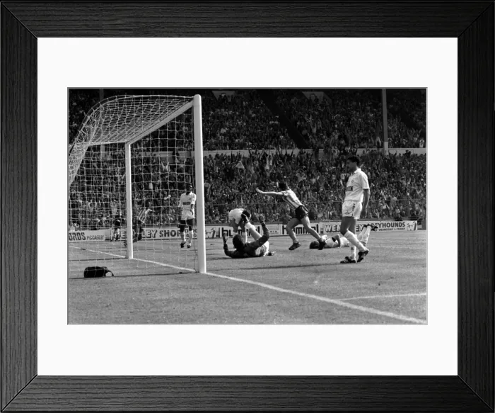 Framed Print : Disappointment and Heartbreak: Tottenham Defenders Chris Hughton and Mitchell Thomas Reaction to Gary Mabbutt's Own-Goal in FA Cup Final vs. Coventry City (3-2) Framed Print : Disappointment and Heartbreak: Tottenham Defenders Chris Hughton and Mitchell Thomas Reaction to Gary Mabbutt's Own-Goal in FA Cup Final vs. Coventry City (3-2)