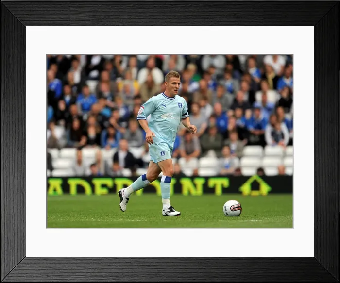 Framed Print : Gary McSheffrey of Coventry City Faces Off Against Birmingham City in Npower Football League Championship