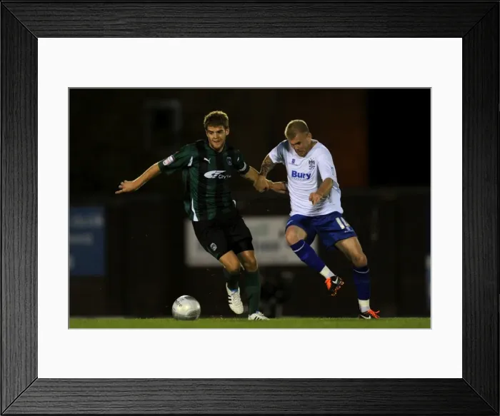 Framed Print : Battling for the Carling Cup: Bishop vs. Cranie at Gigg Lane (Coventry City vs. Bury, Round 1, 2011) Framed Print : Battling for the Carling Cup: Bishop vs. Cranie at Gigg Lane (Coventry City vs. Bury, Round 1, 2011)