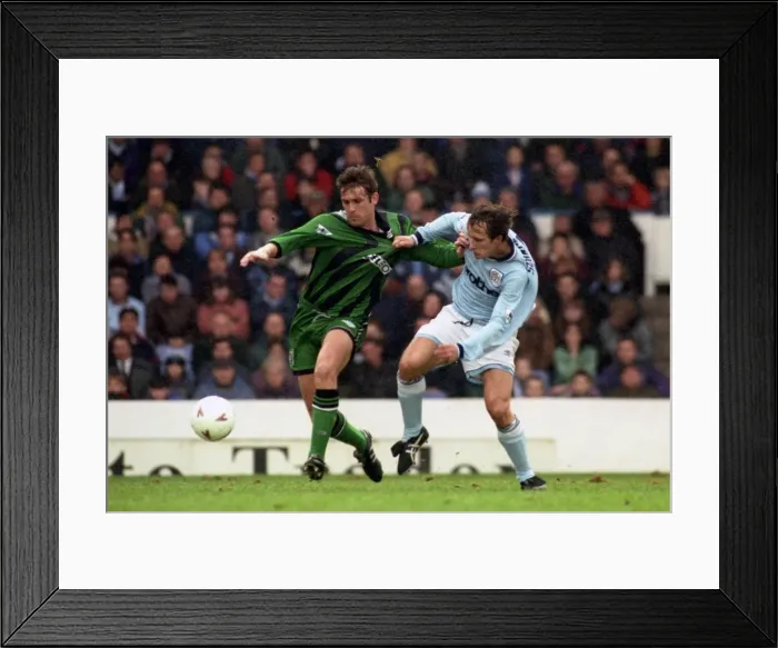 Framed Print : FA Carling Premiership - Manchester City v Coventry City - Maine Road Framed Print : FA Carling Premiership - Manchester City v Coventry City - Maine Road
