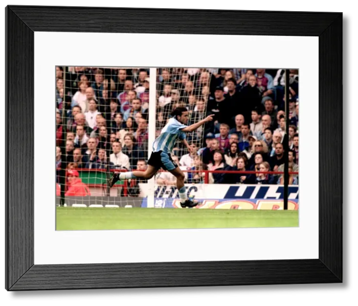 Framed Print : Moustapha Hadji's Stunner: Coventry City's Opening Goal vs. Aston Villa (FA Carling Premiership, 05-05-2001) Framed Print : Moustapha Hadji's Stunner: Coventry City's Opening Goal vs. Aston Villa (FA Carling Premiership, 05-05-2001)