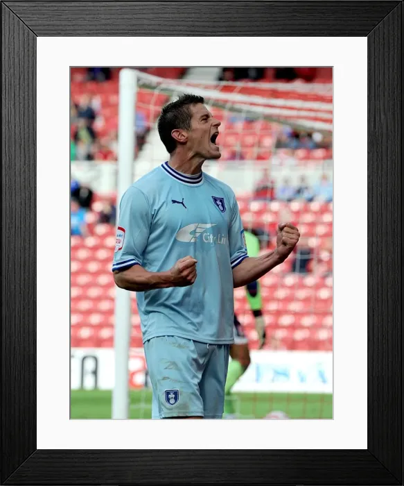 Framed Print : Lucas Jutkiewicz's Historic Debut Goal: Coventry City at Middlesbrough (2011) Framed Print : Lucas Jutkiewicz's Historic Debut Goal: Coventry City at Middlesbrough (2011)