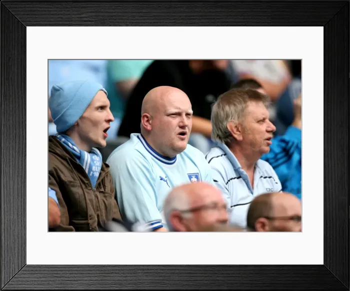 Framed Print : Coventry City Football Club: Electric Atmosphere in the Stands - Coventry City vs Watford, Npower Football League Championship at Ricoh Arena Framed Print : Coventry City Football Club: Electric Atmosphere in the Stands - Coventry City vs Watford, Npower Football League Championship at Ricoh Arena