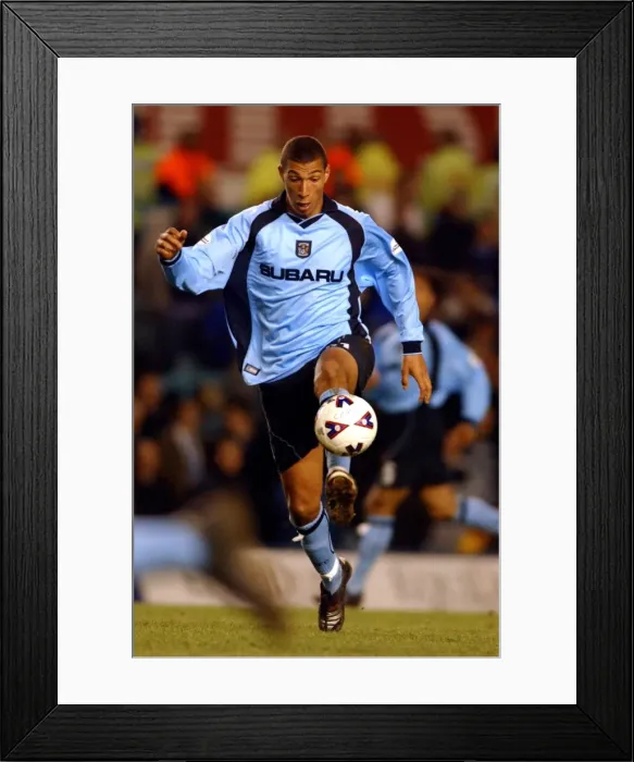 Framed Print : Coventry City vs Millwall: Jay Bothroyd Takes Control in Nationwide League Division One (12-04-2002) Framed Print : Coventry City vs Millwall: Jay Bothroyd Takes Control in Nationwide League Division One (12-04-2002)