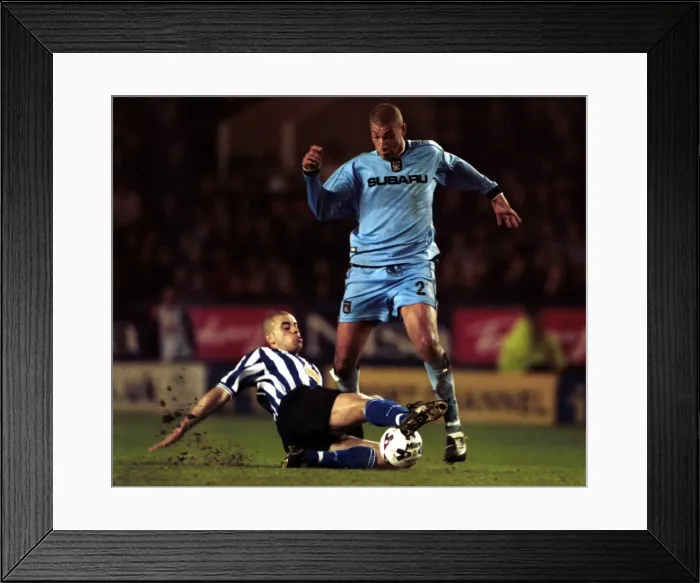 Framed Print : Boothroyd vs Broomes: Intense Battle in Coventry City's Division One Clash vs Sheffield Wednesday (29-03-2002) Framed Print : Boothroyd vs Broomes: Intense Battle in Coventry City's Division One Clash vs Sheffield Wednesday (29-03-2002)