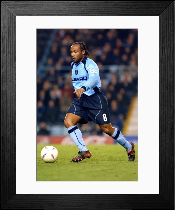 Framed Print : Coventry City vs Portsmouth: Julian Joachim's Determined Performance in Nationwide Division One (19-03-2003) Framed Print : Coventry City vs Portsmouth: Julian Joachim's Determined Performance in Nationwide Division One (19-03-2003)