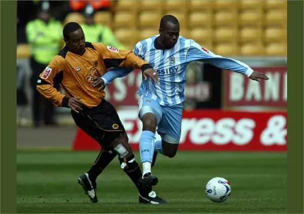 Paul Ince vs. Stern John: A Championship Clash at Molineux Stadium - Wolverhampton Wanderers vs. Coventry City (08-04-2006)