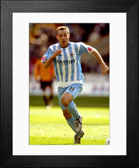 Framed Print : Coventry City's James Scowcroft Faces Off Against Wolverhampton Wanderers in the Championship (08-04-2006) Framed Print : Coventry City's James Scowcroft Faces Off Against Wolverhampton Wanderers in the Championship (08-04-2006)