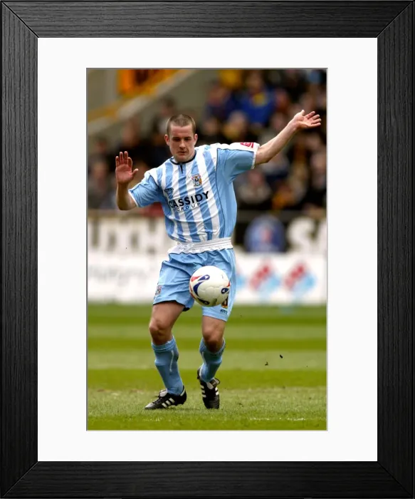 Framed Print : Michael Doyle of Coventry City Facing Off Against Wolverhampton Wanderers in the Coca-Cola Football League Championship at Molineux Stadium (08-04-2006) Framed Print : Michael Doyle of Coventry City Facing Off Against Wolverhampton Wanderers in the Coca-Cola Football League Championship at Molineux Stadium (08-04-2006)