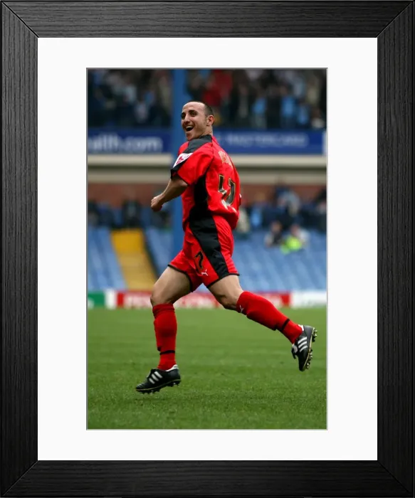 Framed Print : Michael Mifoud's Thrilling Goal: Coventry City Celebrates at Hillsborough (Sheffield Wednesday vs Coventry City, Coca-Cola Football Championship, 21-04-2007) Framed Print : Michael Mifoud's Thrilling Goal: Coventry City Celebrates at Hillsborough (Sheffield Wednesday vs Coventry City, Coca-Cola Football Championship, 21-04-2007)