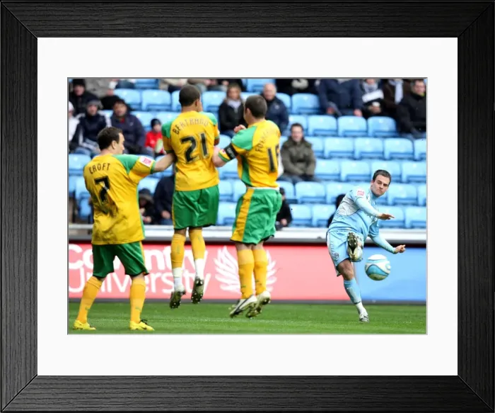 Framed Print : Coca-Cola Football League Championship - Coventry City v Norwich City - Ricoh Arena