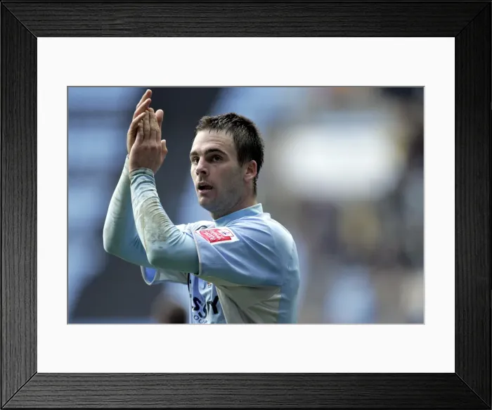 Framed Print : A Championship Showdown: Intense Moment Between Daniel Fox and Norwich City Rivals (March 8, 2008)