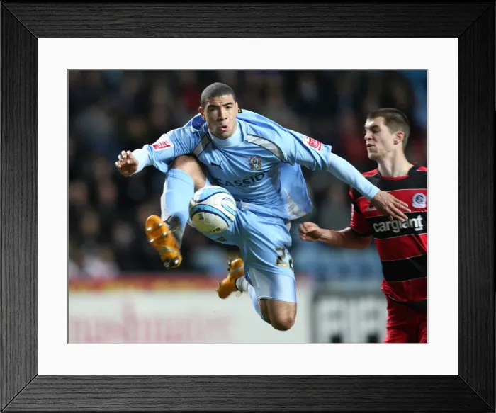 Framed Print : Competing for the Championship: Coventry City vs. Queens Park Rangers - Leon Best vs. Matthew Connolly at Ricoh Arena (05-03-2008) Framed Print : Competing for the Championship: Coventry City vs. Queens Park Rangers - Leon Best vs. Matthew Connolly at Ricoh Arena (05-03-2008)