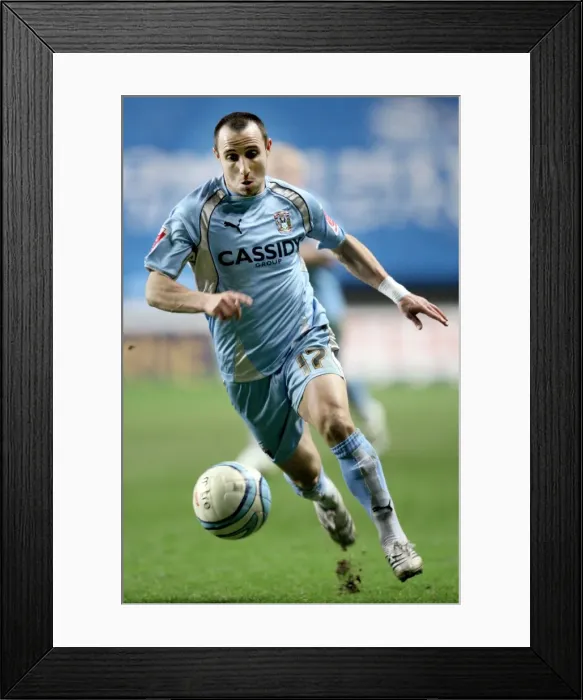 Framed Print : Michael Mifsud's Strike: Coventry City vs Queens Park Rangers in Championship Action at Ricoh Arena (05-03-2008) Framed Print : Michael Mifsud's Strike: Coventry City vs Queens Park Rangers in Championship Action at Ricoh Arena (05-03-2008)