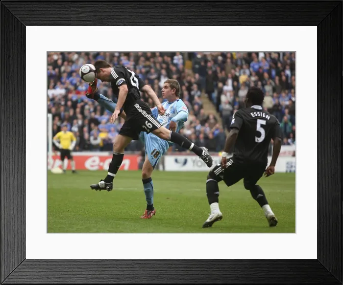 Framed Print : Battle for the Ball: Henderson vs. Terry - Coventry City vs. Chelsea FA Cup Sixth Round, Ricoh Arena