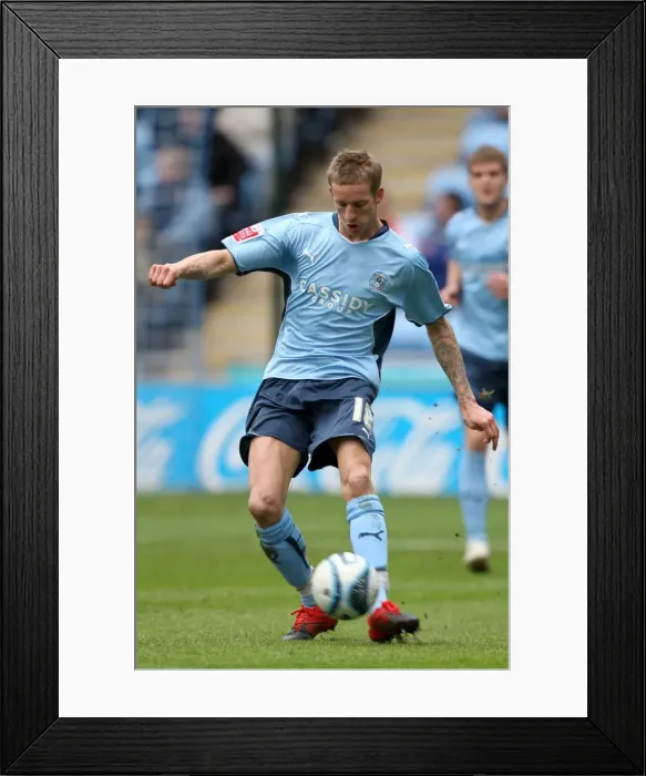 Framed Print : Coventry City's Carl Baker Shines: Epic Championship Showdown vs. Derby County (03-04-2010) - Ricoh Arena Framed Print : Coventry City's Carl Baker Shines: Epic Championship Showdown vs. Derby County (03-04-2010) - Ricoh Arena