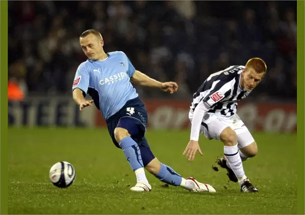 Clash at The Hawthorns: Ben Watson vs. Sammy Clingan in Championship Showdown (Coventry City vs. West Bromwich Albion, 24-03-2010)