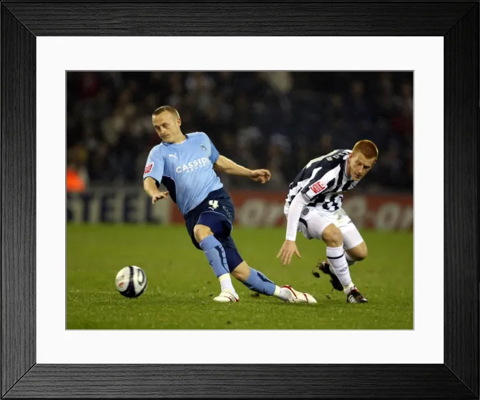 Framed Print : Clash at The Hawthorns: Ben Watson vs. Sammy Clingan in Championship Showdown (Coventry City vs. West Bromwich Albion, 24-03-2010) Framed Print : Clash at The Hawthorns: Ben Watson vs. Sammy Clingan in Championship Showdown (Coventry City vs. West Bromwich Albion, 24-03-2010)