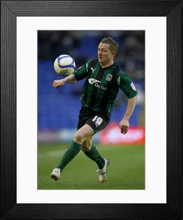 Framed Print : Gary McSheffrey of Coventry City in FA Cup Fourth Round Clash Against Birmingham City at St. Andrew's
