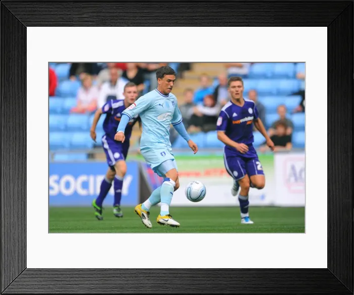 Framed Print : Cody McDonald in Action: Coventry City vs Derby County, Championship Match at Ricoh Arena (10-09-2011) Framed Print : Cody McDonald in Action: Coventry City vs Derby County, Championship Match at Ricoh Arena (10-09-2011)