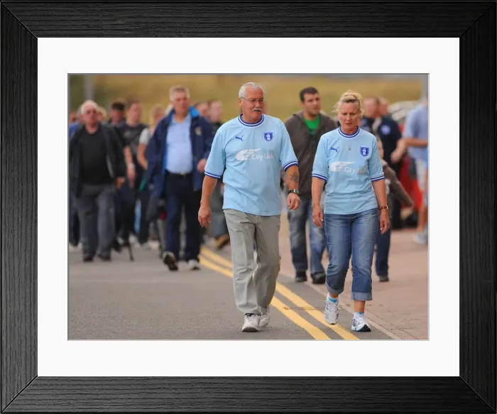Framed Print : Coventry City vs Derby County: Fans Gathering at Ricoh Arena for Championship Showdown Framed Print : Coventry City vs Derby County: Fans Gathering at Ricoh Arena for Championship Showdown