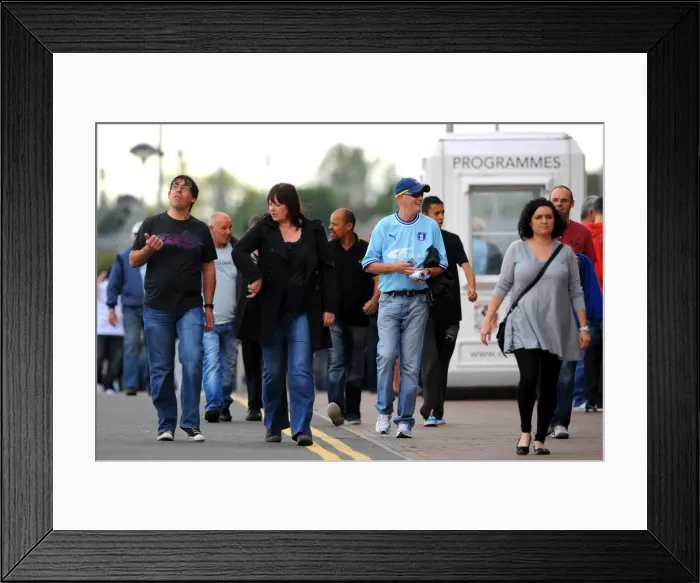 Framed Print : Coventry City vs Derby County: Fans Gather at Ricoh Arena for Championship Showdown (10-09-2011)