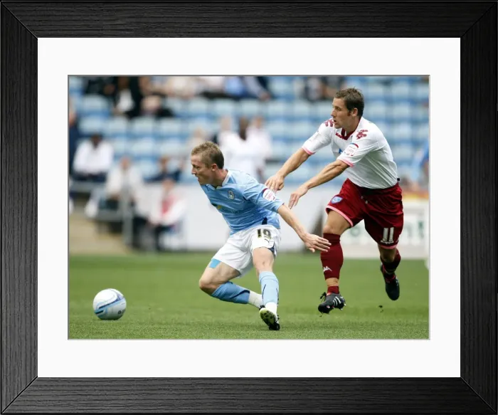 Framed Print : Coventry City vs Portsmouth: A Battle in the Npower Championship (07-08-2010)