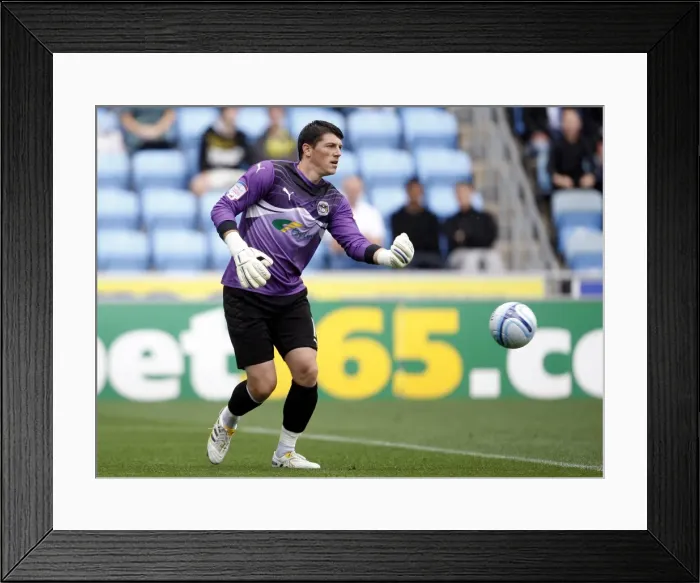 Framed Print : Coventry City vs Portsmouth: Keiren Westwood Guards the Net in Npower Championship Clash (07-08-2010) Framed Print : Coventry City vs Portsmouth: Keiren Westwood Guards the Net in Npower Championship Clash (07-08-2010)