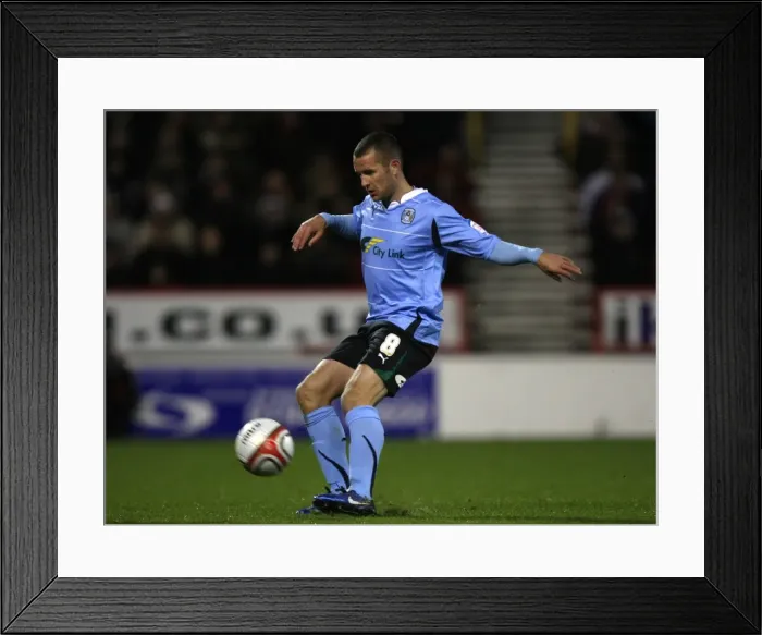 Framed Print : Michael Doyle of Coventry City Facing Off Against Nottingham Forest in the Npower Championship at City Ground (09-11-2010) Framed Print : Michael Doyle of Coventry City Facing Off Against Nottingham Forest in the Npower Championship at City Ground (09-11-2010)