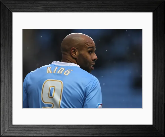 Framed Print : Marlon King in Action for Coventry City Against Norwich City in the Npower Championship at Ricoh Arena (18-12-2010)