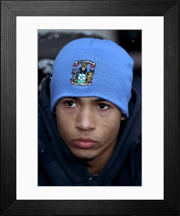 Framed Print : Coventry City vs Norwich City: Jordon Clarke at Ricoh Arena - Npower Championship Match (December 18, 2010)