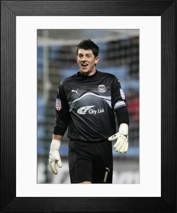 Framed Print : Keiren Westwood Stands Firm: Coventry City vs Nottingham Forest Npower Championship Showdown (01-02-2011) Framed Print : Keiren Westwood Stands Firm: Coventry City vs Nottingham Forest Npower Championship Showdown (01-02-2011)