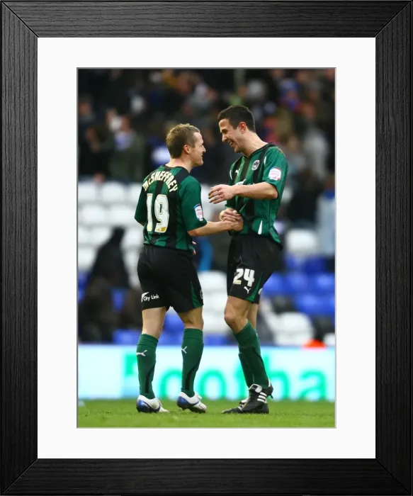 Framed Print : Coventry City Celebrate Double Strike: FA Cup Fourth Round Clash vs. Birmingham City (January 2011) Framed Print : Coventry City Celebrate Double Strike: FA Cup Fourth Round Clash vs. Birmingham City (January 2011)