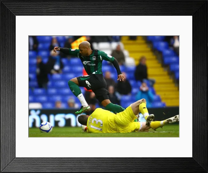 Framed Print : Marlon King vs. Colin Doyle: A FA Cup Fourth Round Showdown at St. Andrew's Framed Print : Marlon King vs. Colin Doyle: A FA Cup Fourth Round Showdown at St. Andrew's