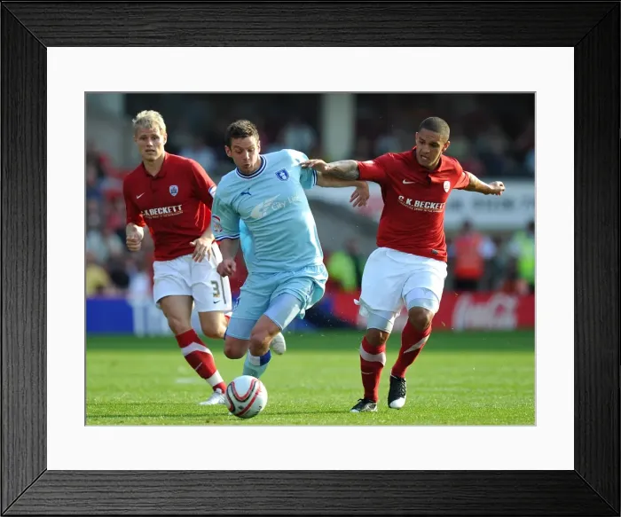 Framed Print : Lucas Jutkiewicz vs. Nathan Doyle: A Championship Battle at Oakwell Stadium - Coventry City vs. Barnsley (2011) Framed Print : Lucas Jutkiewicz vs. Nathan Doyle: A Championship Battle at Oakwell Stadium - Coventry City vs. Barnsley (2011)