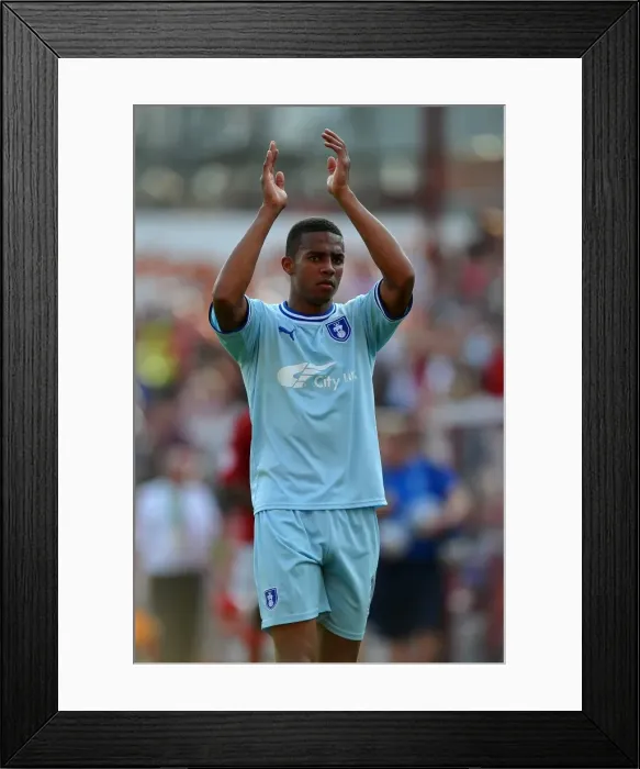 Framed Print : Cyrus Christie's Heartfelt Applause: Coventry City's Victory at Barnsley's Oakwell Stadium (Npower Football League Championship, 01-10-2011) Framed Print : Cyrus Christie's Heartfelt Applause: Coventry City's Victory at Barnsley's Oakwell Stadium (Npower Football League Championship, 01-10-2011)